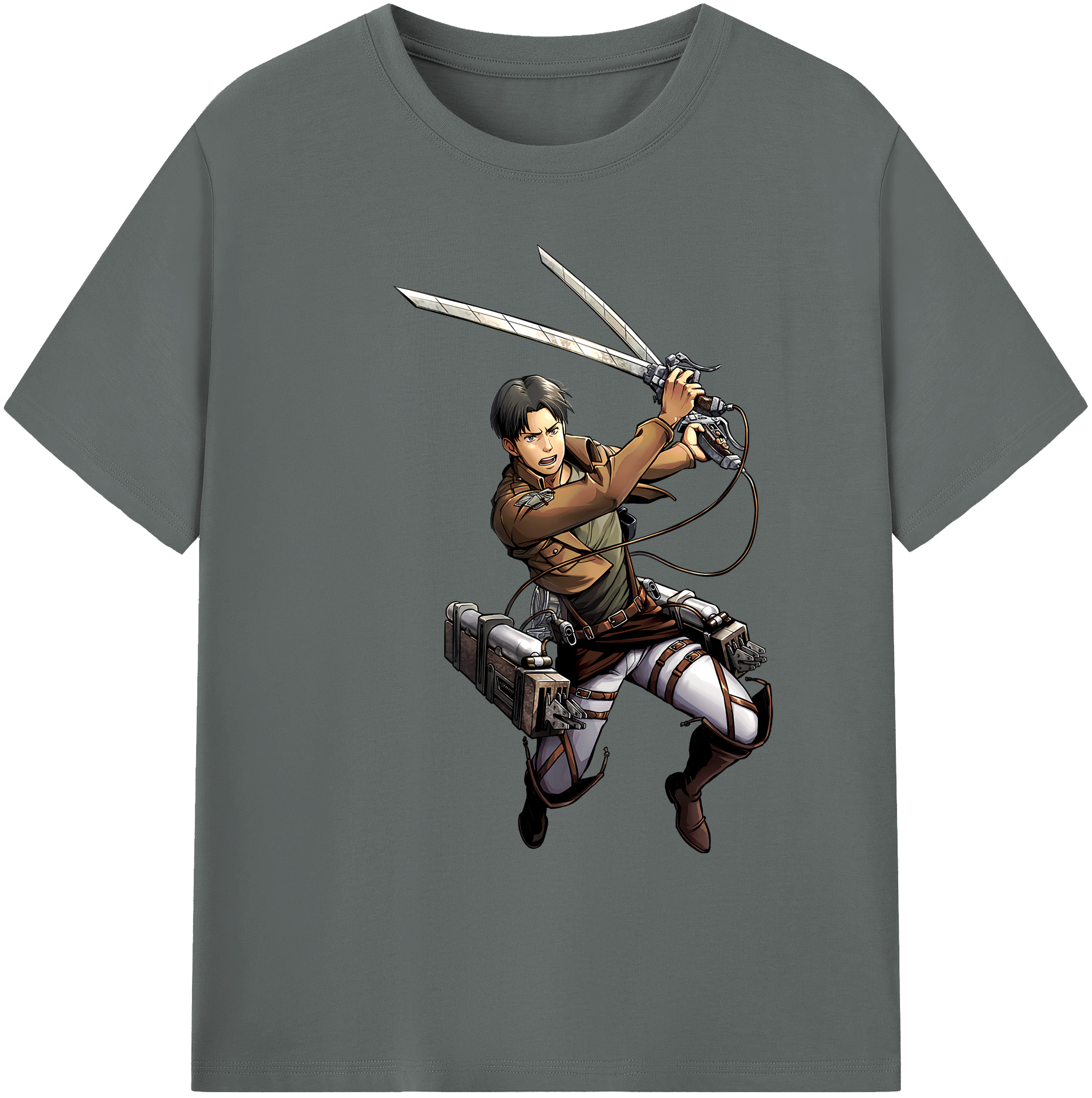 （画像用） 進撃の巨人 Attack on Titan 綿100％ メンズ半袖Tシャツ｜肌触りやわらか＆通気性